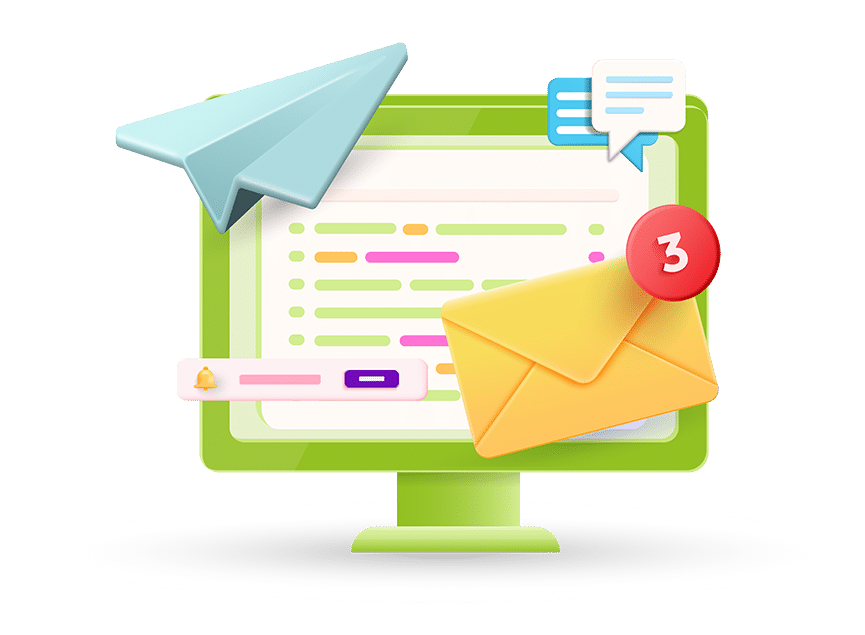 Email marketing agency illustration